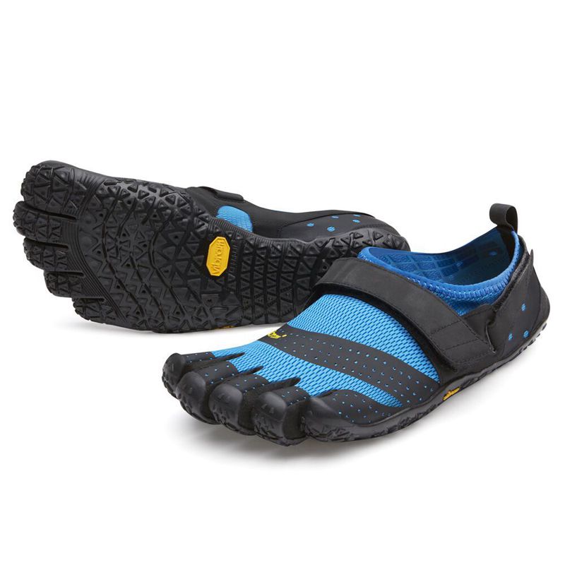 Vibram FiveFingers V-Aqua Férfi Vízi Cipő - Kék/Fekete UULC224